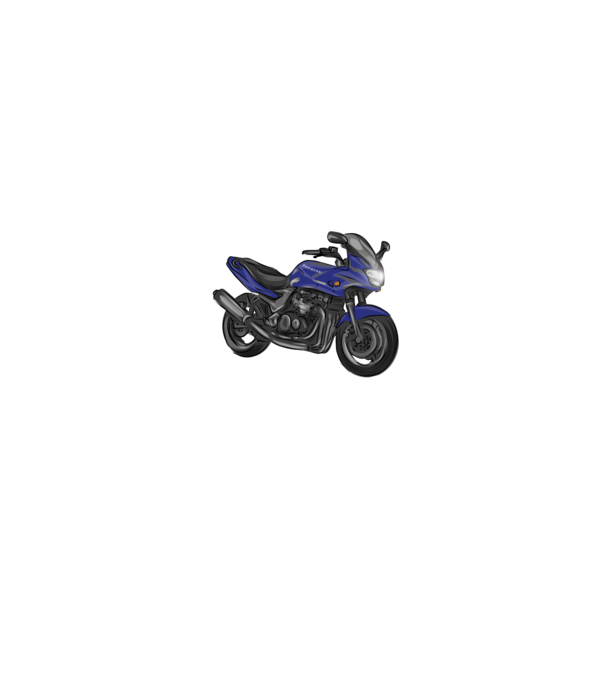 Kawasaki ZR-7S minta fekete pólón