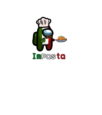 IMPASTA minta fehér pólón