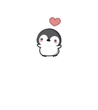 Cuki Pingvin szívvel minta homokszín pólón