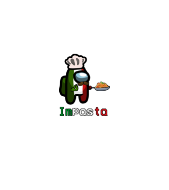IMPASTA minta fehér pólón