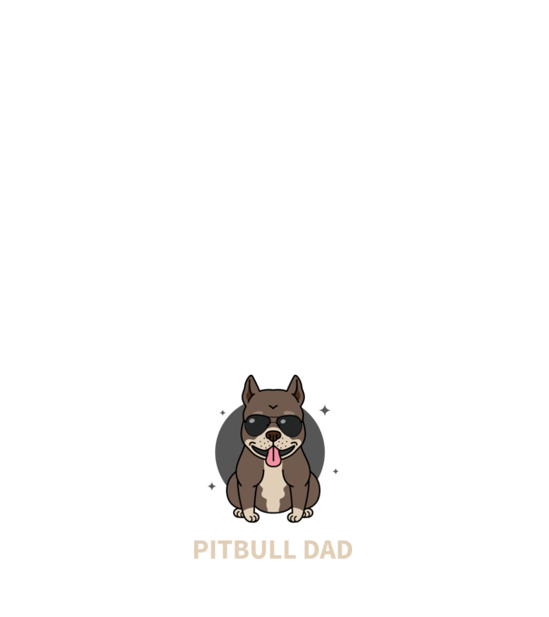 Pitbull Dad minta sötétkék pólón