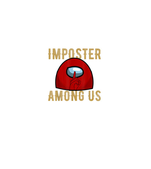 Ssshhhh - Imposter Among Us minta fekete pólón