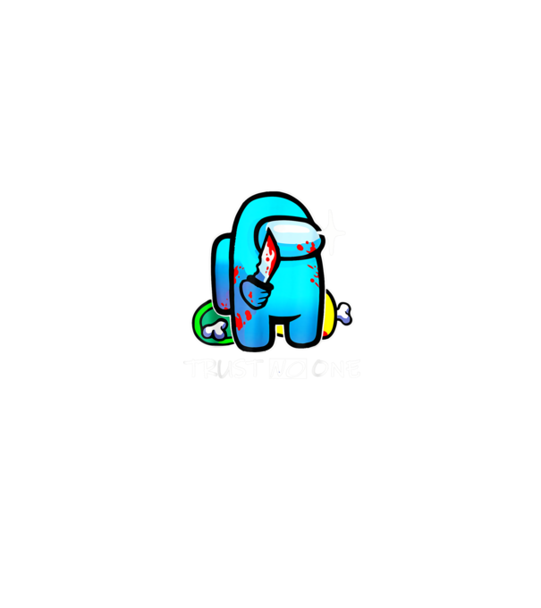 Trust No One Among Us minta fekete pólón