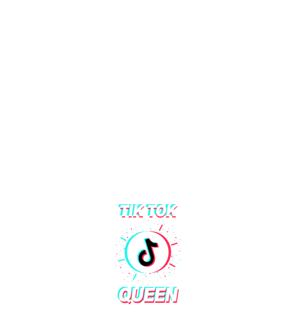 Tik tok queen minta fehér pólón