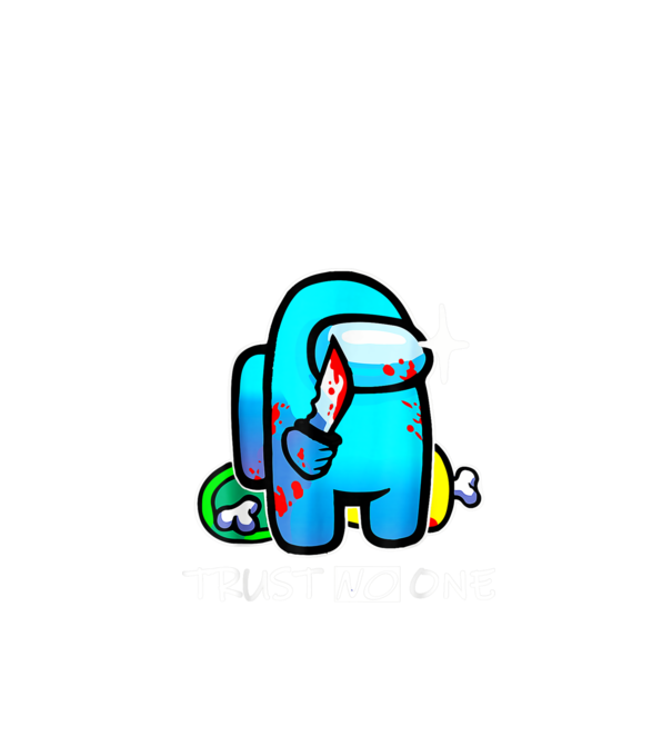 Trust No One Among Us minta fekete pólón