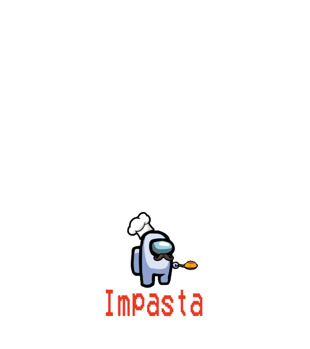 Impasta - Among Us minta fehér pólón