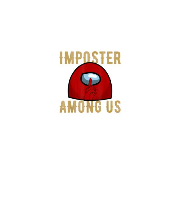 Ssshhhh - Imposter Among Us minta fekete pólón