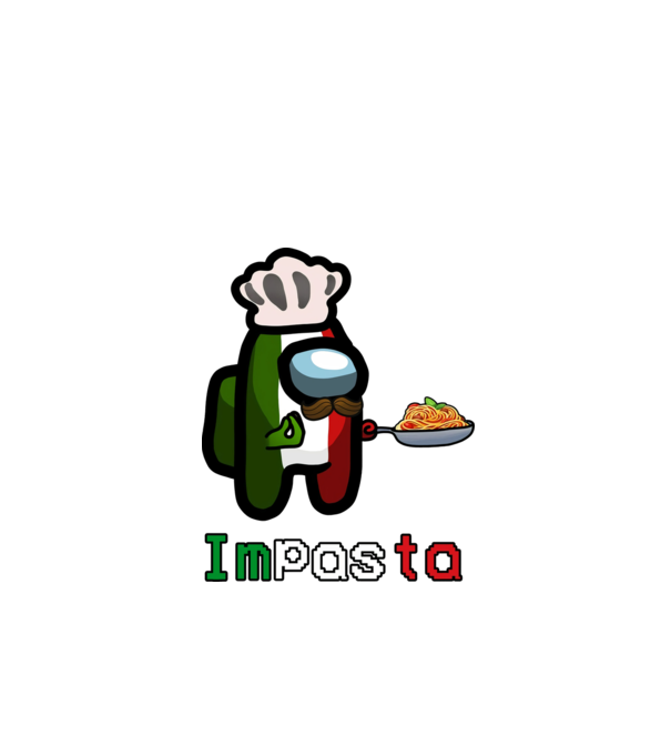 IMPASTA minta fehér pólón