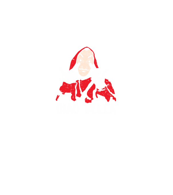 La Casa De Papel ciao bella minta fekete pólón