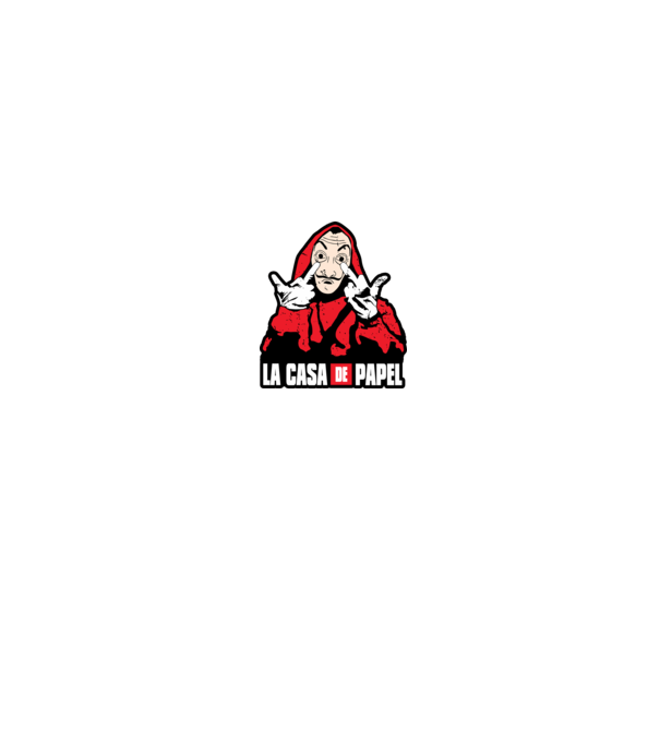 La Casa De Papel Middlehand minta fehér pólón