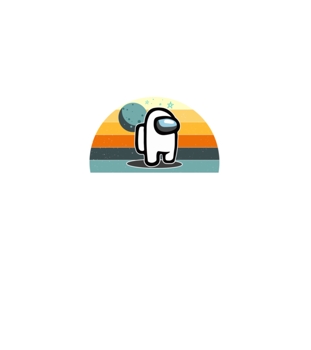 Retro Impostor minta fekete pólón