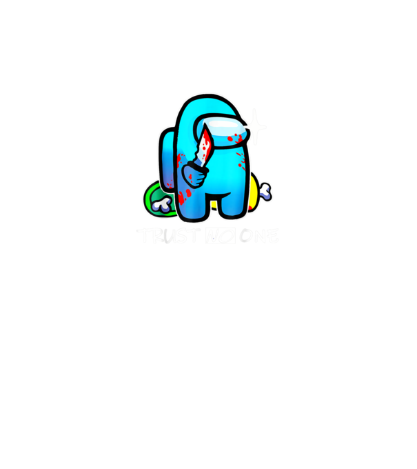 Trust No One Among Us minta fekete pólón