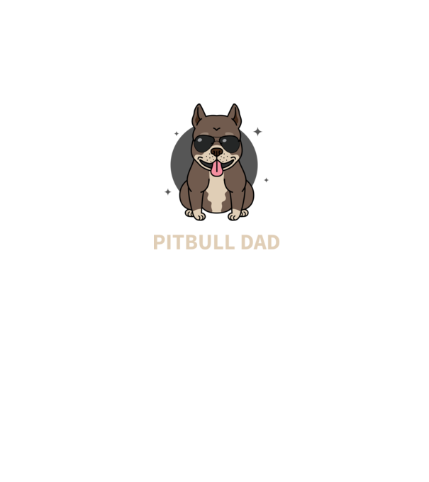 Pitbull Dad minta sötétkék pólón