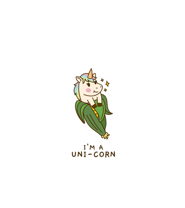 Im a uni-corn minta fehér pólón