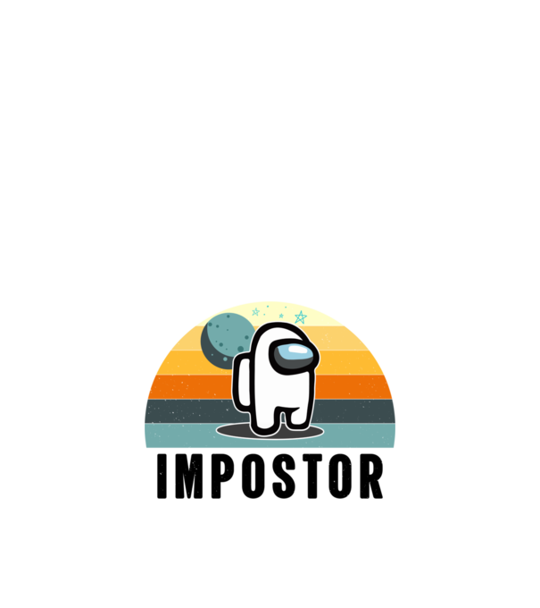 Retro Impostor minta fehér pólón