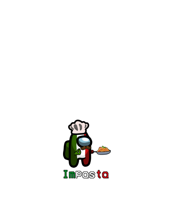 IMPASTA minta fehér pólón