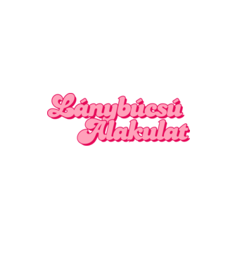 Lánybúcsú alakulat minta homokszín pólón