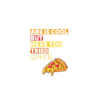 ABS are cool, but have you tried pizza minta fekete pólón