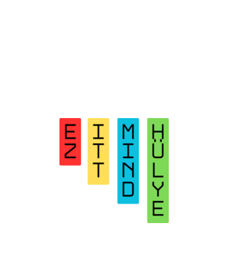 ez itt mind hügye - minta minta fekete pólón
