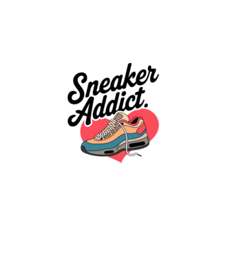 Sneaker addict minta fehér pólón