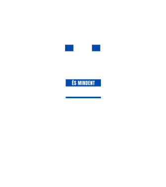 Mindent tudok - KÉK minta fekete pólón