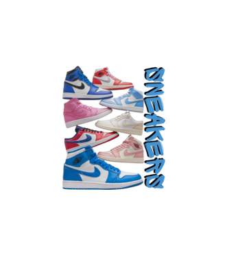 sneakers minta fehér pólón