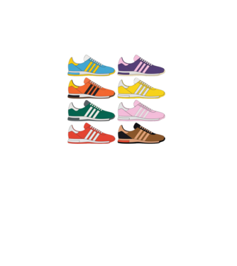 Sneakers minta fehér pólón