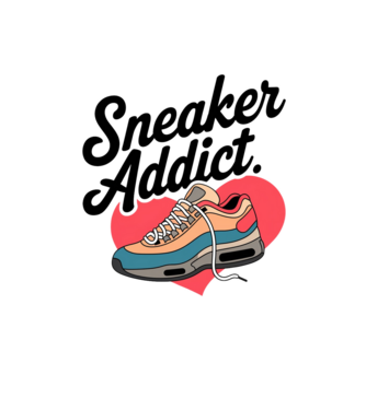 Sneaker addict minta homokszín pólón