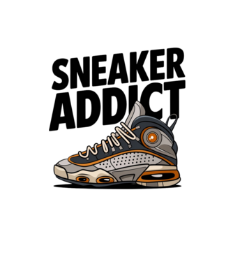 Sneaker Addict minta homokszín pólón