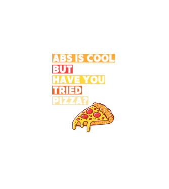 ABS are cool, but have you tried pizza minta fekete pólón