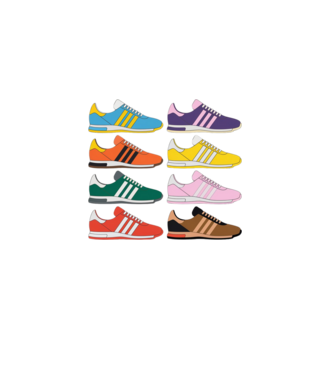Sneakers minta fehér pólón