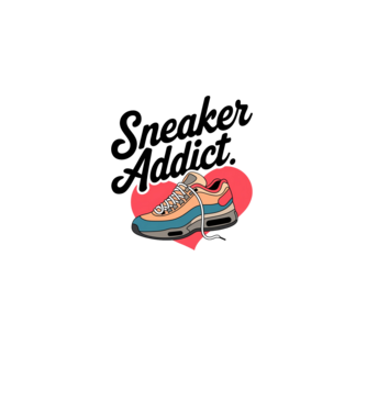 Sneaker addict minta világos rózsaszín pólón