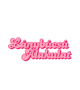 Lánybúcsú alakulat minta fehér pólón
