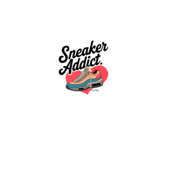 Sneaker addict minta fehér pólón