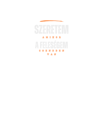 Szeretem amikor a feleségem csendben van minta fekete pólón