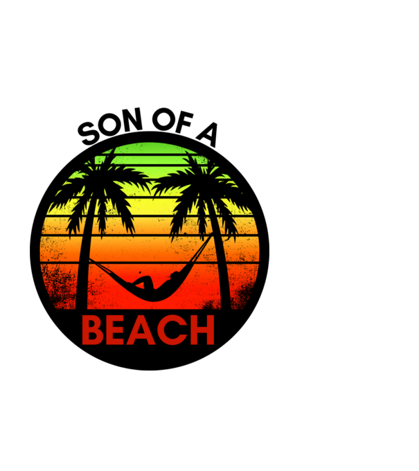 Son of a Beach minta fekete pólón