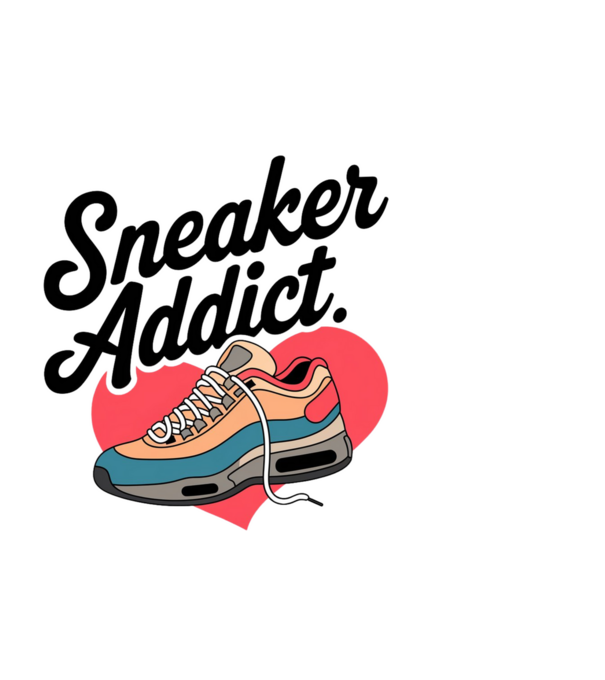 Sneaker addict minta fekete pólón