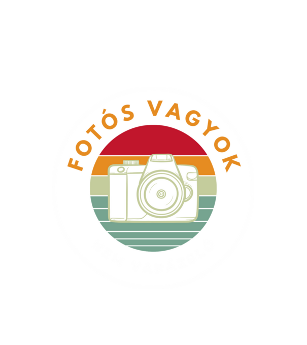 Fotós vagyok nem varázsló minta fehér pólón