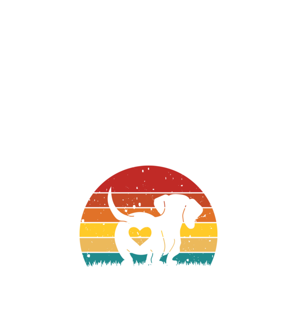 Retro tacskó minta fekete pólón