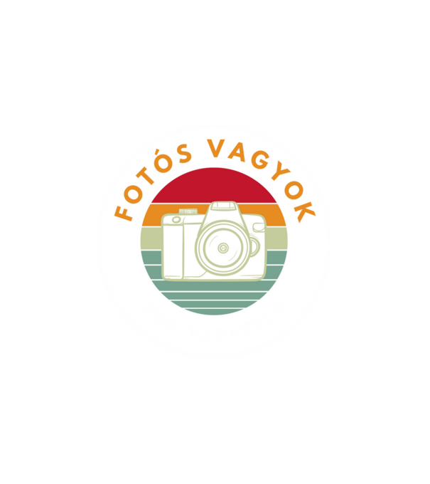 Fotós vagyok nem varázsló minta fehér pólón