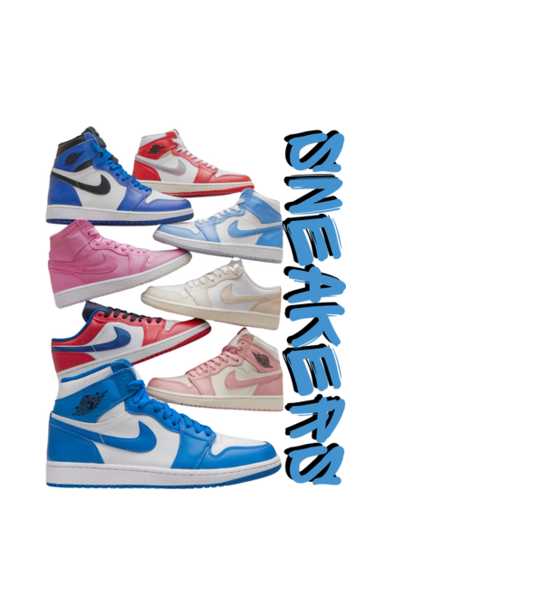 sneakers minta fehér pólón