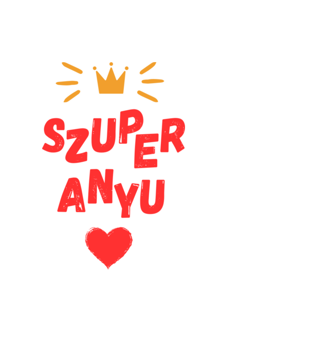 Szuper Anyu minta világoskék pólón