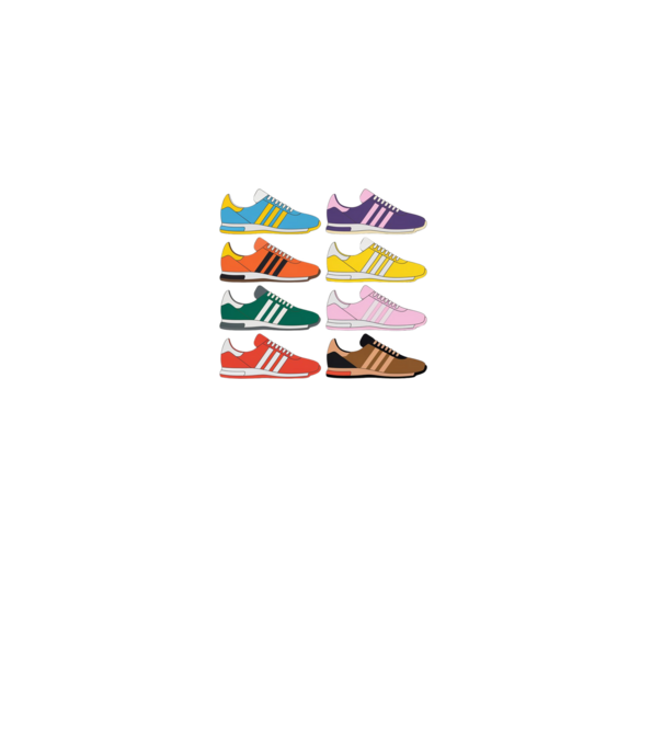 Sneakers minta fehér pólón