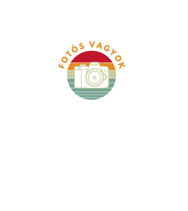 Fotós vagyok nem varázsló minta fekete pólón