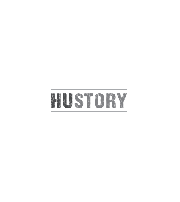 HUSTORY minta fehér pólón