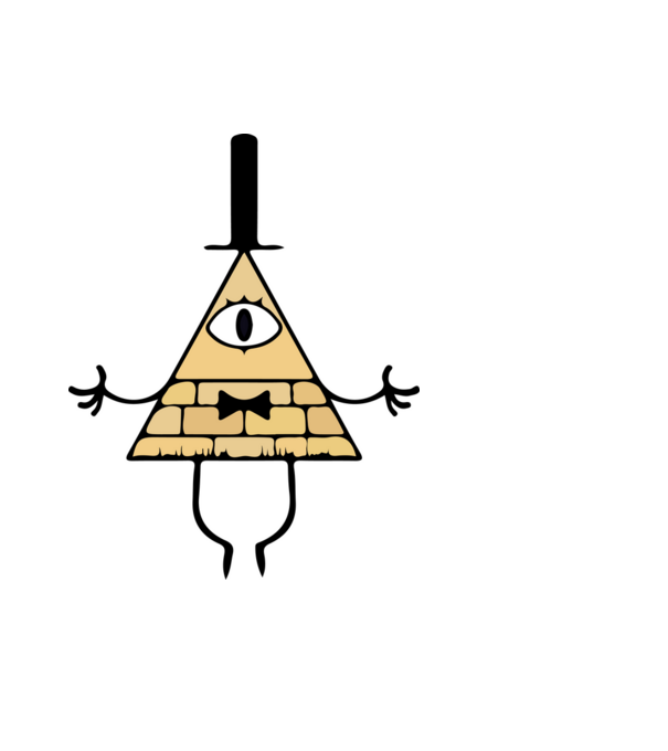 Illuminati gravity falls minta világoskék pólón