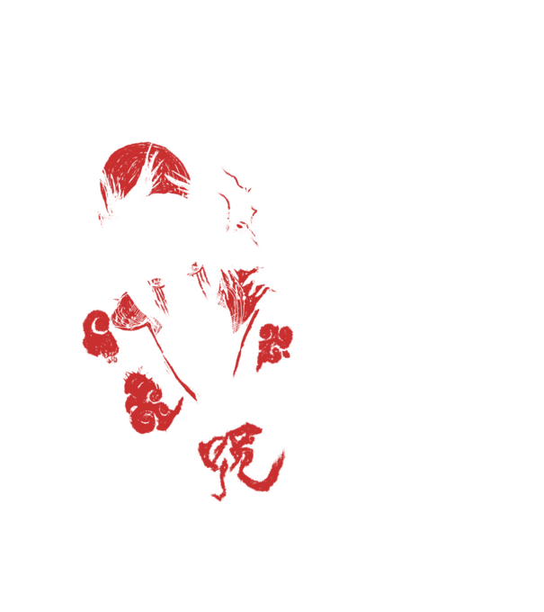 -naruto character- minta fehér pólón