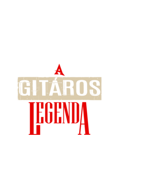 A gitáros legenda  minta fehér pólón