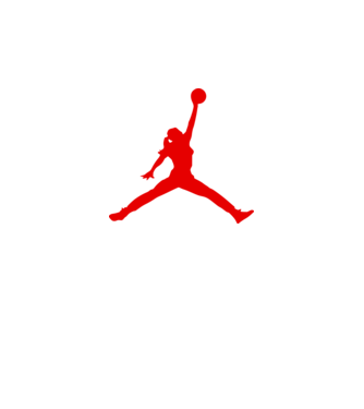 Nike Air Jordan csaj minta fehér pólón