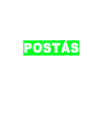 A postás legenda minta fehér pólón